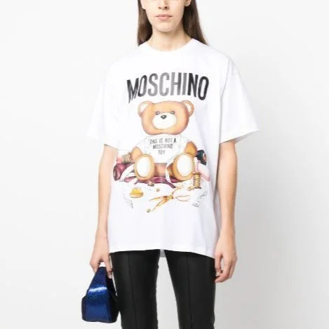 Premium Teddy Bear Printed Cotton Tees Mesh Canvas Denim