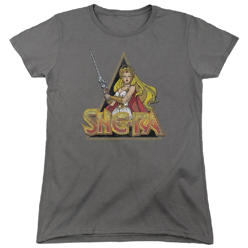 She-Ra Rough Ra - Women's T-Shirt Striped Floral Plaid