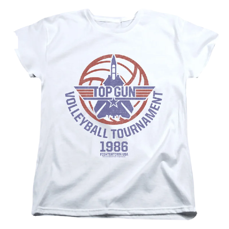 Top Gun Volleyball Tournament - Women's T-Shirt Print Jacquard Patchwork